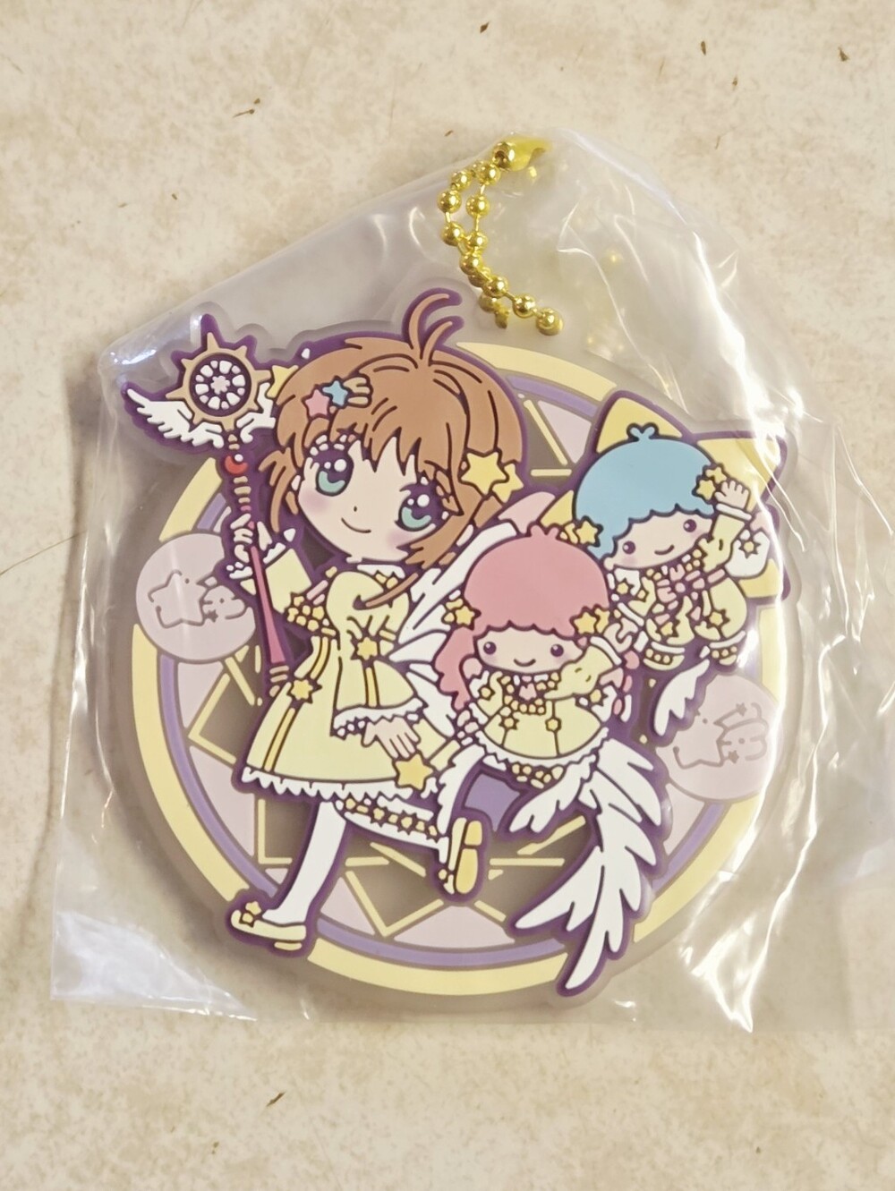 *3 for $30* Cardcaptor Sakura X Sanrio Rubber Strap - Clamp - Keyring Charm